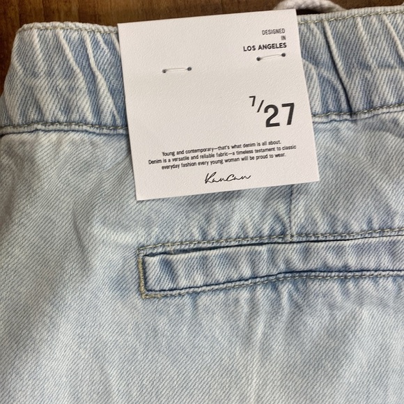 KanCan so sweet drawstring wide leg light wash jeans size 7 NWT - Picture 9 of 9